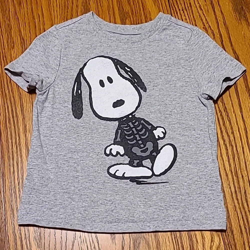 Old Navy Snoopy Skeleton Costume Shirt - 3T